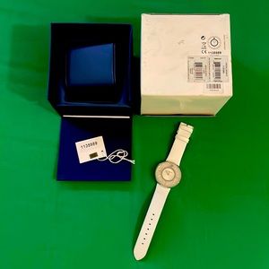 New in Box never worn Swarovski watch. Crystalline white
